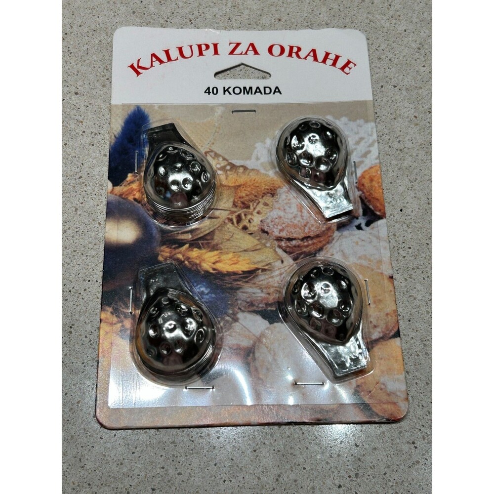 Authentic Oreshki / Orascici Molds - Set of 40 Metal Walnut Cookie Tins